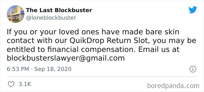 35 Hilarious Gems From “The Last Blockbuster” Twitter Account (New Posts)