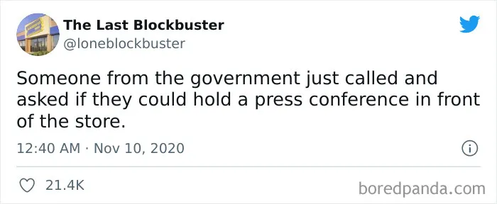 35 Hilarious Gems From “The Last Blockbuster” Twitter Account (New Posts)