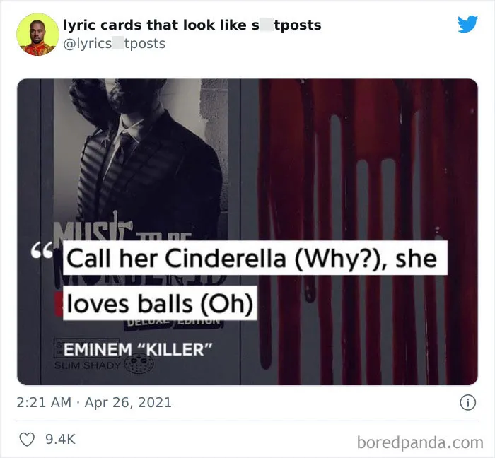 30 Hilariously Absurd Lyrics Shared On This Twitter That Collects Lyrics ‘You’d Never Believe Are Real’ (New Pics)