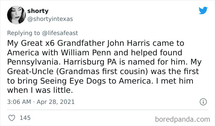 30 People Joined This Viral Thread Of Sharing The Coolest And Oddest Facts From Their Family’s History