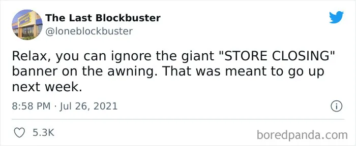 35 Hilarious Gems From “The Last Blockbuster” Twitter Account (New Posts)