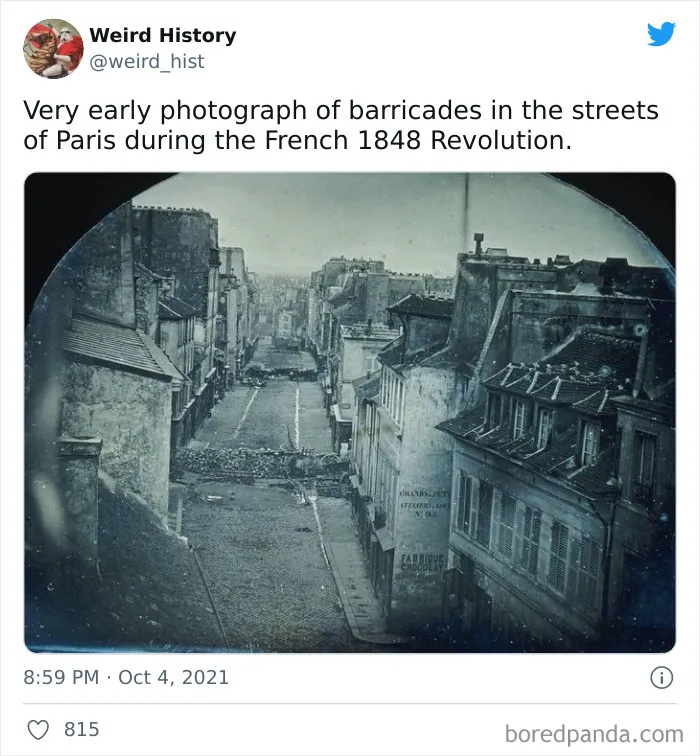 History’s First Street Blockade