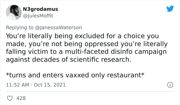 Man Asks Vaccinated People How They Feel About 'Excluding' The Unvaccinated - 33 People Give Honest Answers