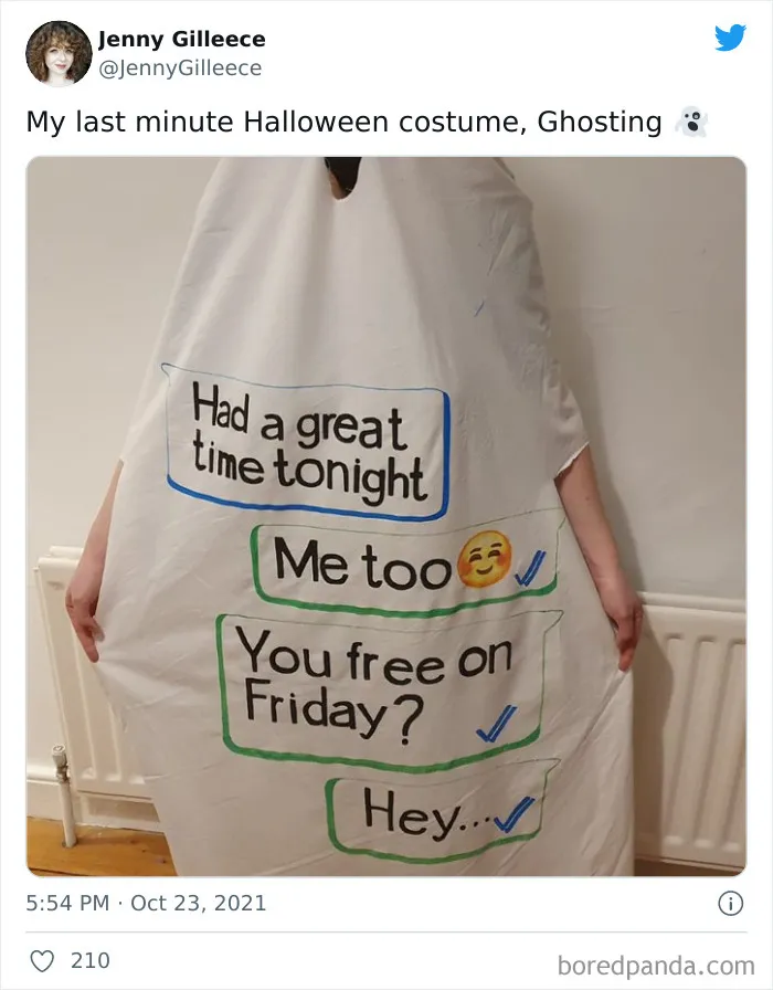 My Last Minute Halloween Costume, Ghosting