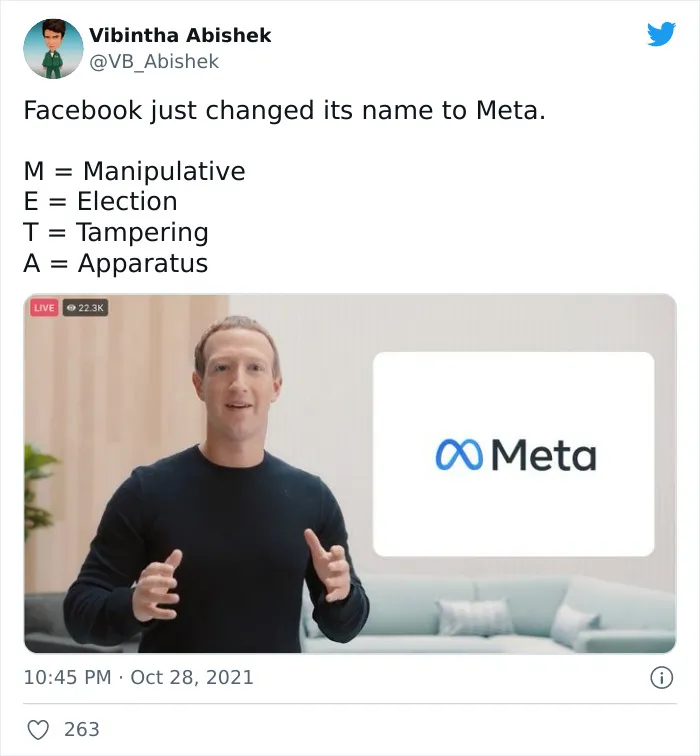 30 Of The Best Memes And Jokes In Response To Facebook Changing Its Name To "Meta"