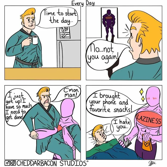 30 Ridiculously Funny Comics By 'Cheddar Bacon Studios'