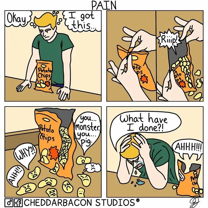 30 Ridiculously Funny Comics By 'Cheddar Bacon Studios'