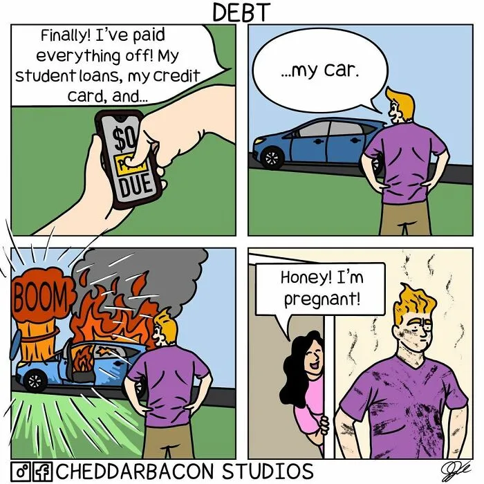 30 Ridiculously Funny Comics By 'Cheddar Bacon Studios'