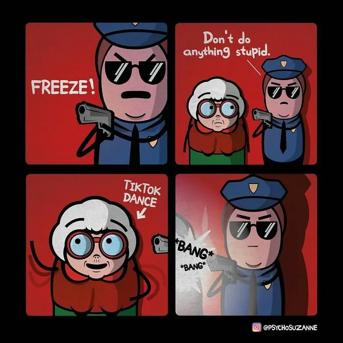 30 “Psycho Suzanne” Comics About A Grandma And Other Funny Situations
