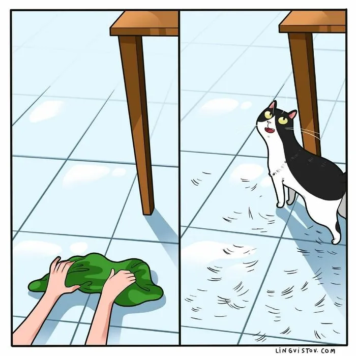 Artist Illustrates What It's Like To Live With A Cat (30 New Pics)