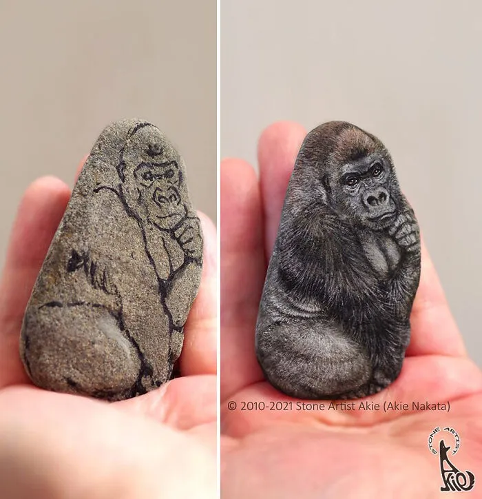 Japanese Artist Turns Blunt Stones Into Adorable Animals (70 New Pics)
