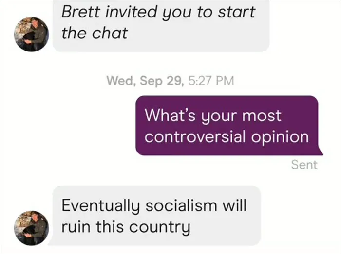 Women Are Saving Time On Dating Apps By Asking For Controversial Opinions As The First Thing And These Are 30 Answers They Got