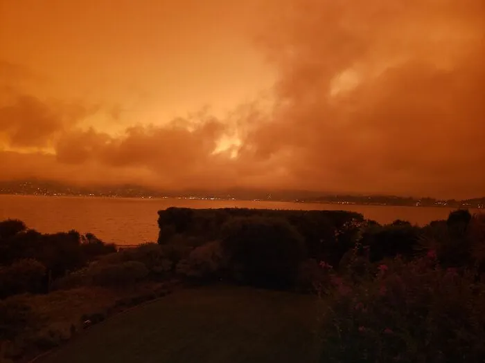 9/9/20-The Skies In Marin Count, Ca Due To The Smoke From Fires Running Into A Fog Bank, Caused A Weird Inversion...we Never Saw The Sun All Day. Spooky And Apocalyptic
