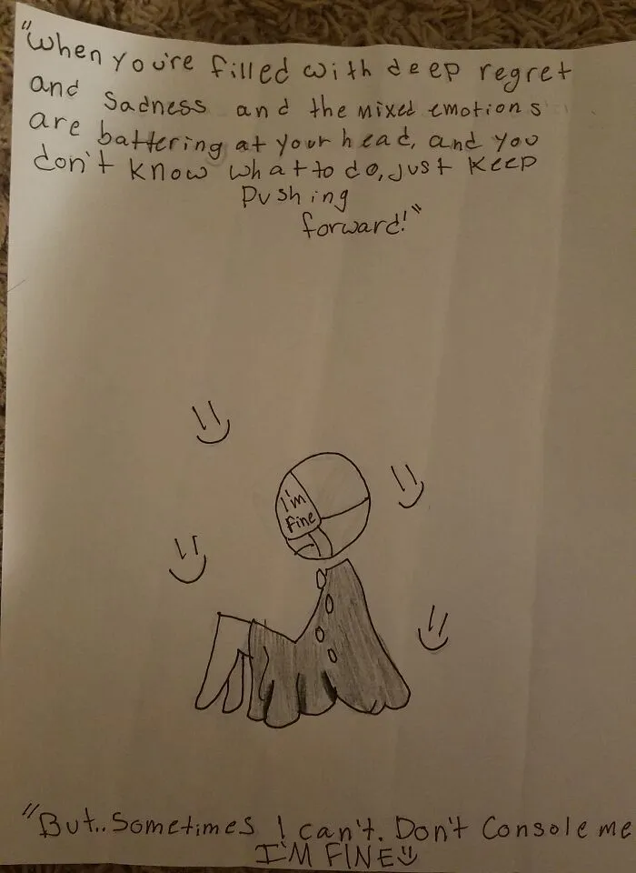 After I Told My Friend She Was Being Rude To The Rest Of Our Friend Group, (Politely I May Add) She Felt The Need To Apologize To Everyone Else, And Then Ghost And Block Me. She Basically Said To One Of The Other People, "Hey I'm Sorry I Said That Earlier, I Really Wasnt In The Best State Of Mind. I Hope You Can Forgive Me, Although I Didn't Apologize To [me], I Blocked Her." I Go To School With Her And Tomorrow Is Monday, And I'm God-Awful Pissed. Praying I Hold Back The Temptation To Break Her Nose. I Drew This Shortly After It Happened To Vent.