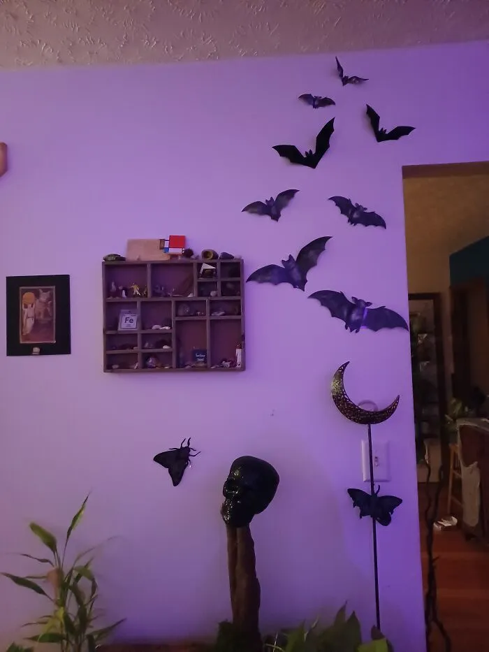 Bats Dancing Over The Solar Moon