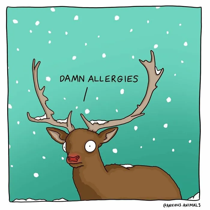 30 Funny And Relatable "Anxious Animals" Comics