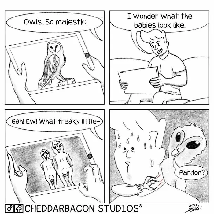 30 Ridiculously Funny Comics By 'Cheddar Bacon Studios'