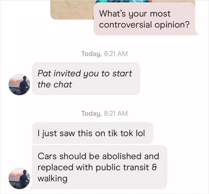 Women Are Saving Time On Dating Apps By Asking For Controversial Opinions As The First Thing And These Are 30 Answers They Got