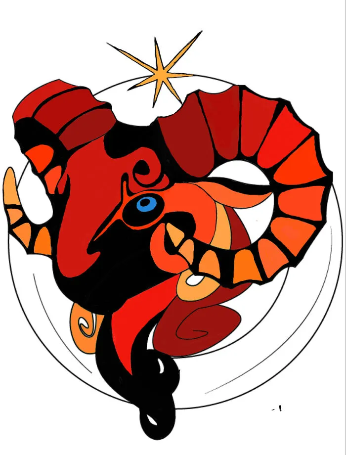 I Posted This Before But This Aries Ram I Drew Digitaly :)