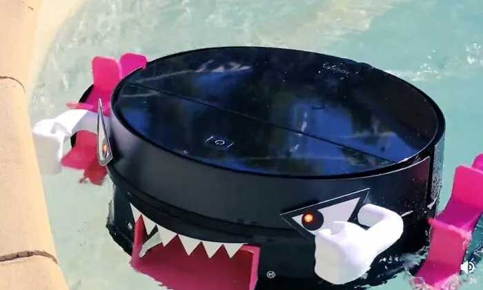 Construí un limpiador de piscina a partir de una Roomba