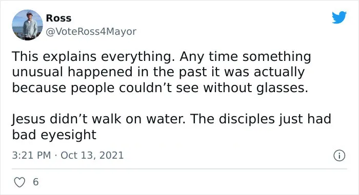 26 Myths That Might Have Originated Because People With Poor Eyesight Had No Access To Glasses, As Shared On Twitter