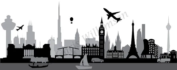Illustrations Of Skylines From Cities All Over The World