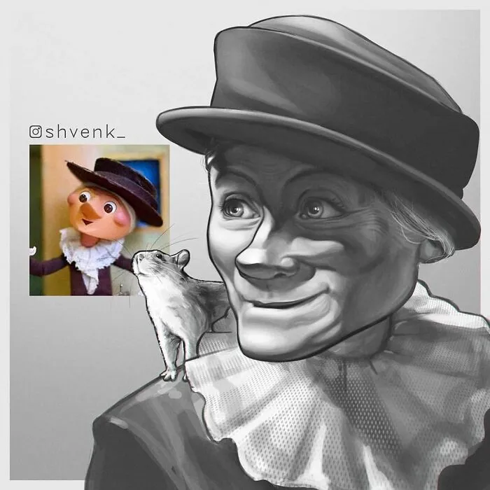 Here Are 30 Soviet Cartoon Characters This Russian Artist Redrew In His Style