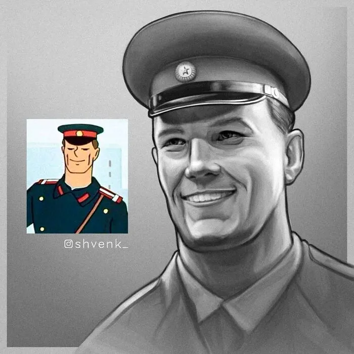 Here Are 30 Soviet Cartoon Characters This Russian Artist Redrew In His Style