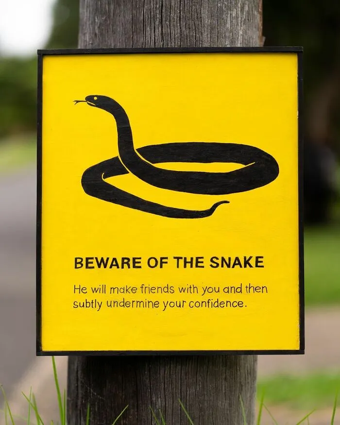 Artist Hides Clever And Funny Signs Around His City For People To Find (30 Pics)