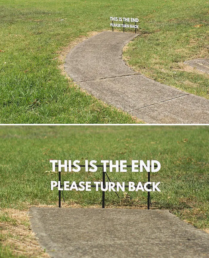 Artist Hides Clever And Funny Signs Around His City For People To Find (30 Pics)