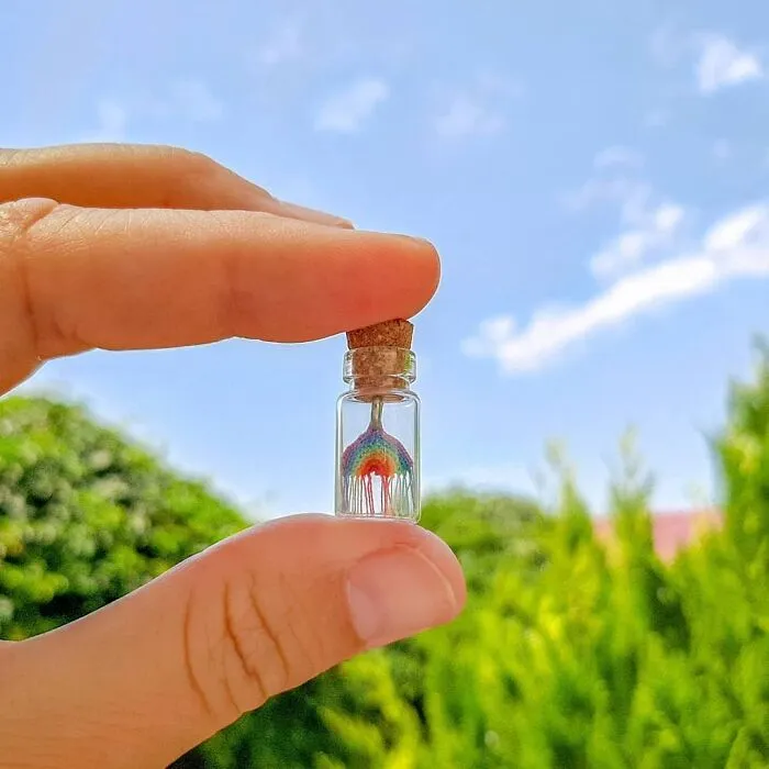 This Artist Started Micro Crocheting As An Experiment, And Now She Creates Tiny Animals And Plants Using Needle And Thread (70 Pics)