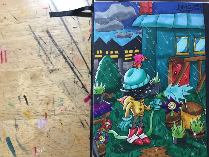 Idk If This Counts But It’s The Bird On The Little Goblins Head.