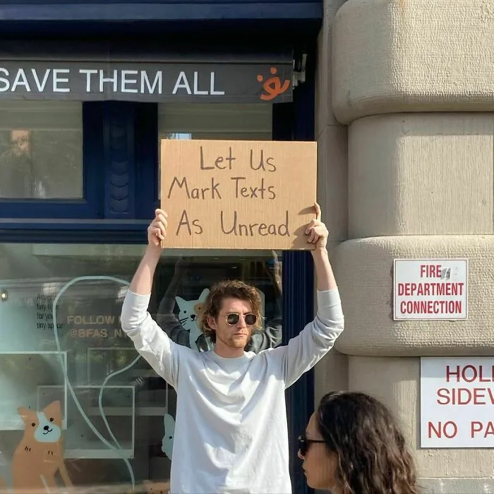 Dude Keeps Protesting Annoying Everyday Things With Funny Signs (30 New Pics)