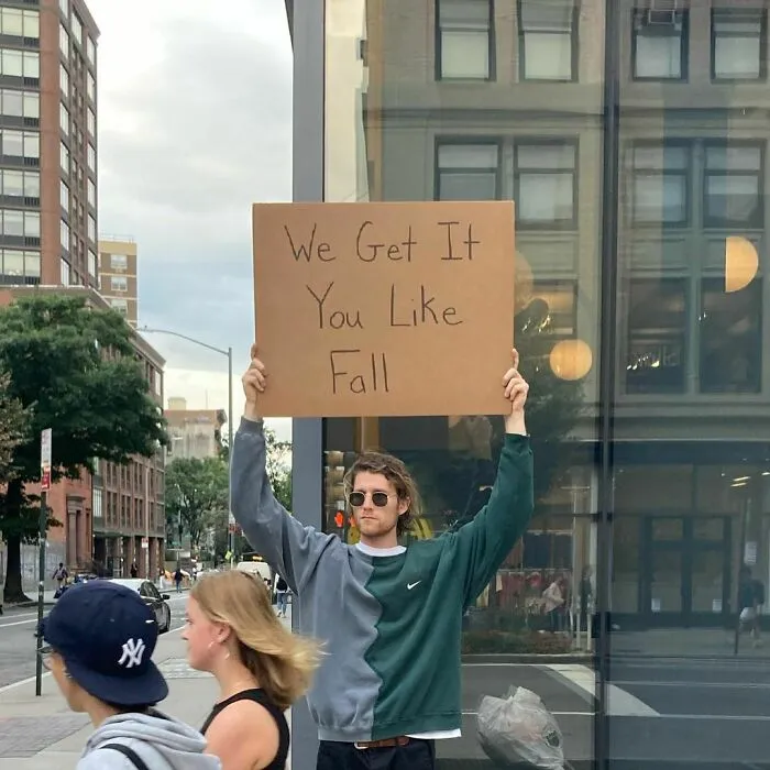 Dude Keeps Protesting Annoying Everyday Things With Funny Signs (30 New Pics)