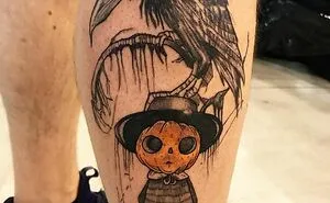 35 Times Horror Lovers Got Spooky Halloween Tattoos, And They Worked Brilliantly