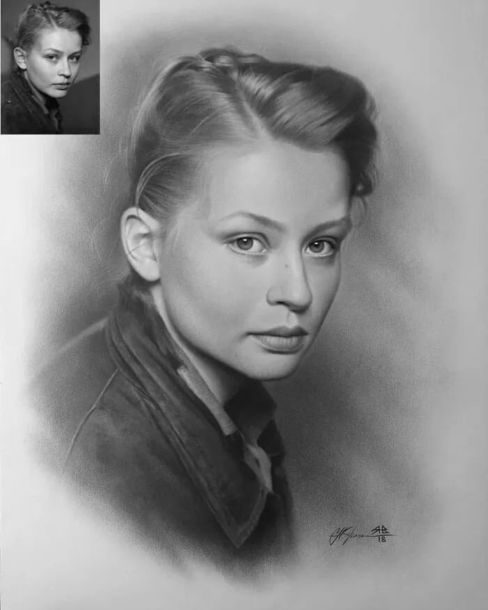 This Russian Street Artist Draws Photorealistic Live Portraits And Each One Takes Up To An Hour (102 New Pics)