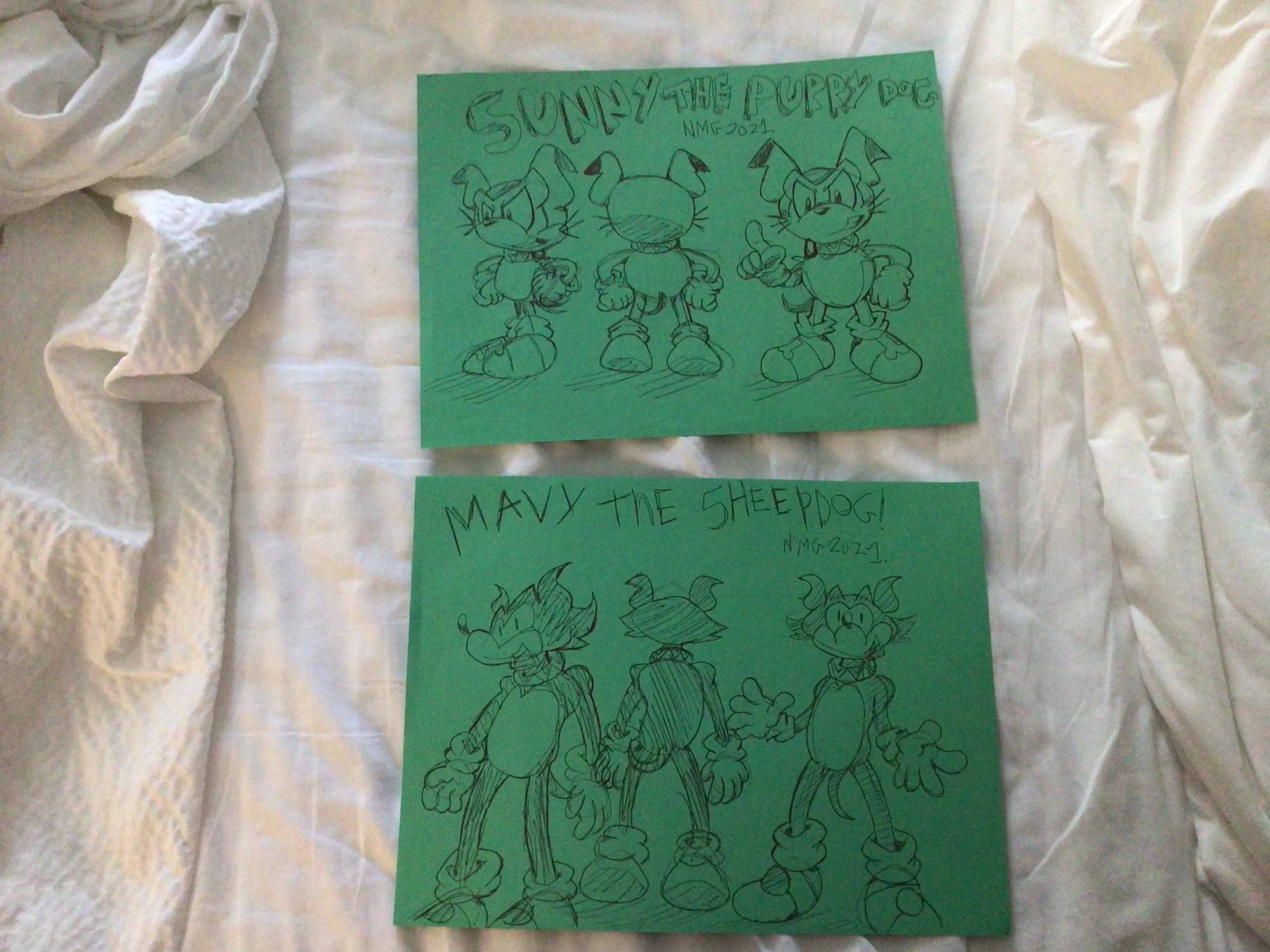 I Drew My Dogs If They Were In Sonic The Hedgehog.
