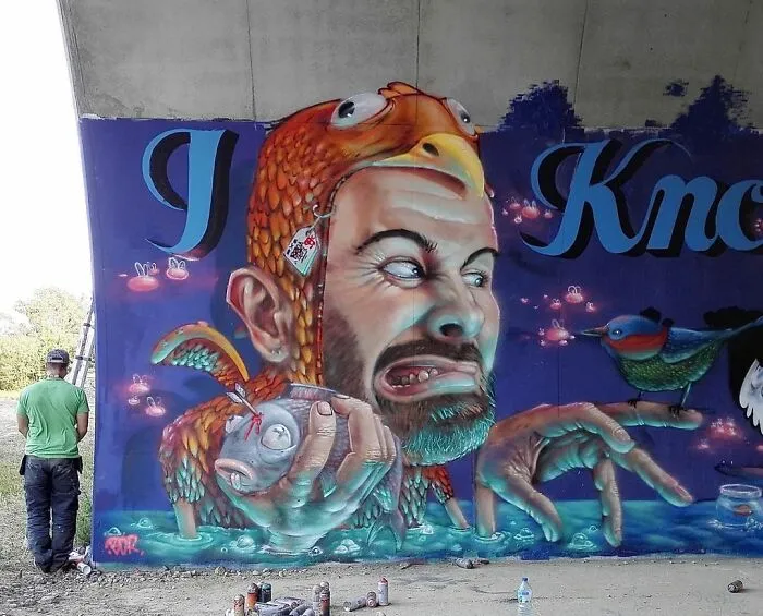 French Artist's 52 3D Graffiti