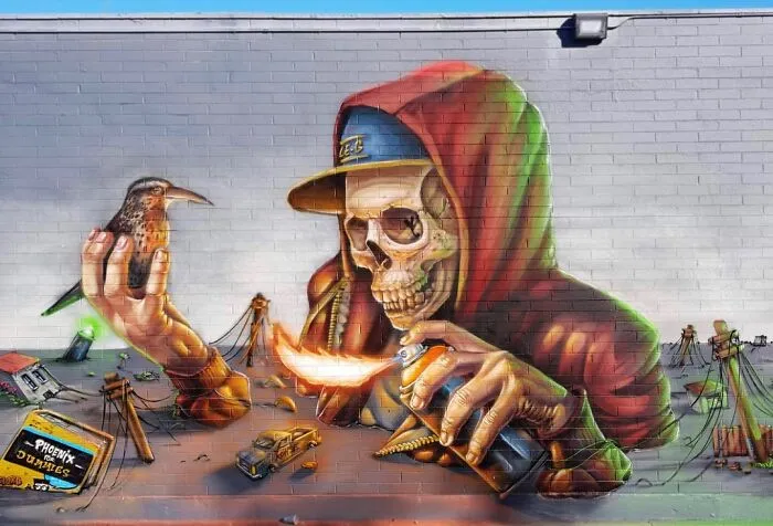 French Artist's 52 3D Graffiti