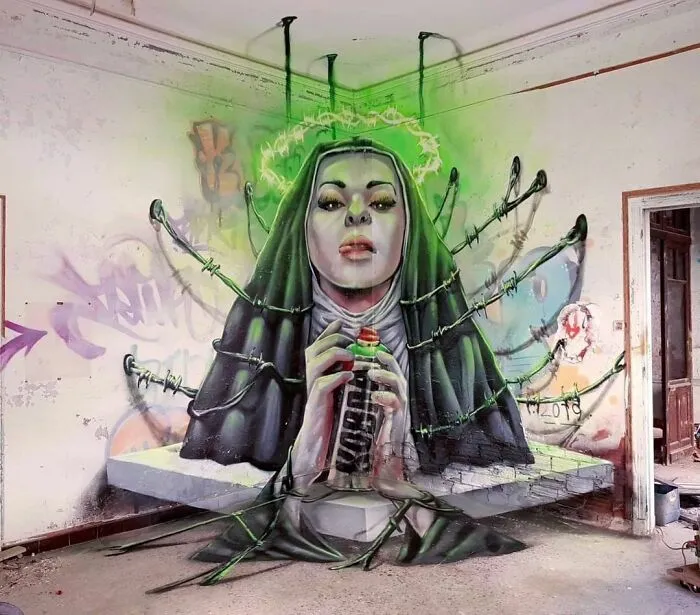 French Artist's 52 3D Graffiti
