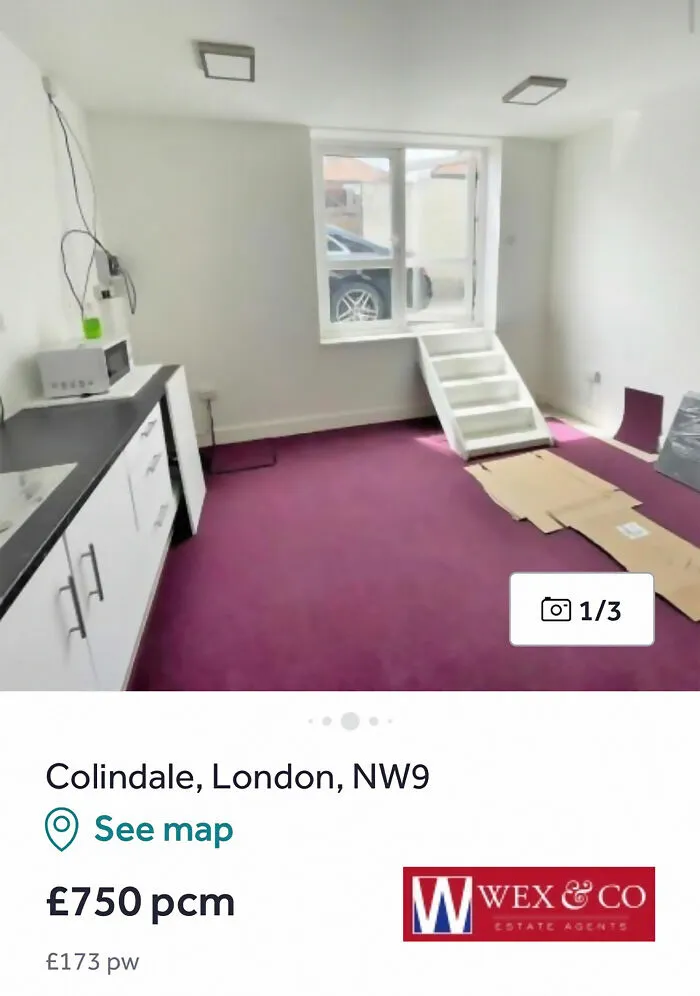 I Was Looking At Places In London And Saw This. The Front Door Is A Window?!