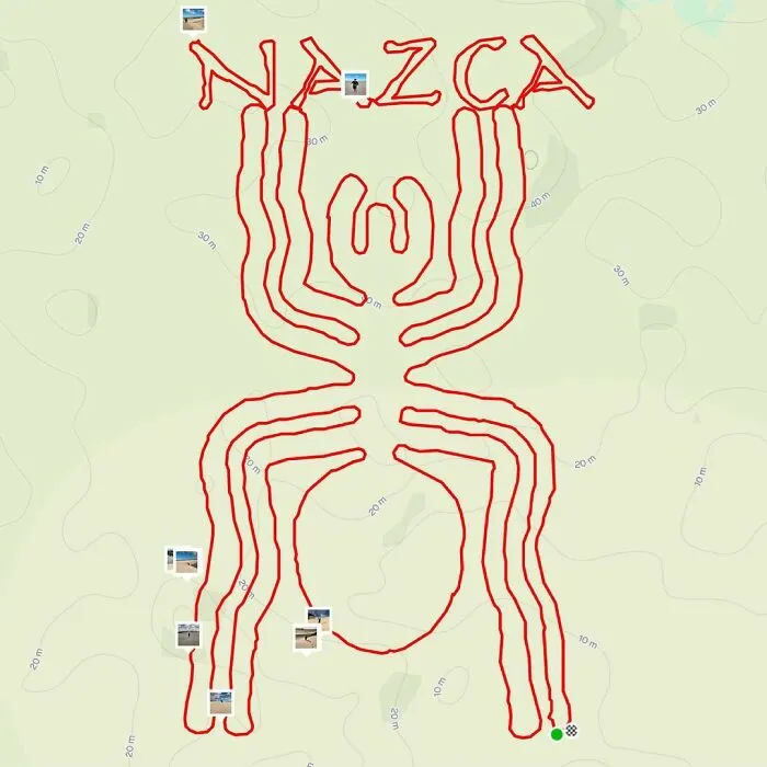 Gary Cordery Collects People's Drawings Made On A Map By Walking, Running, Cycling, Or Driving (94 Pics)