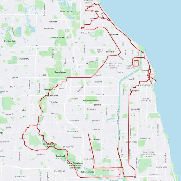 Gary Cordery Collects People's Drawings Made On A Map By Walking, Running, Cycling, Or Driving (94 Pics)