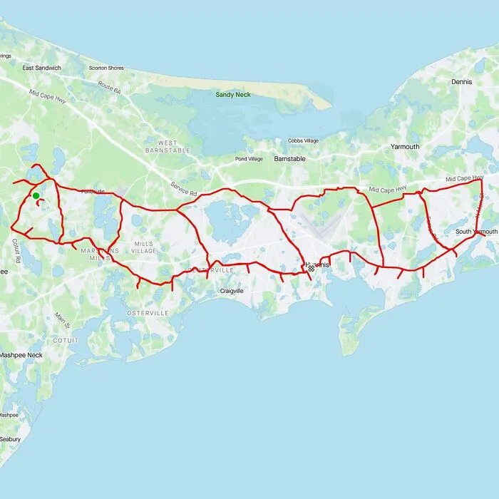 Gary Cordery Collects People's Drawings Made On A Map By Walking, Running, Cycling, Or Driving (94 Pics)