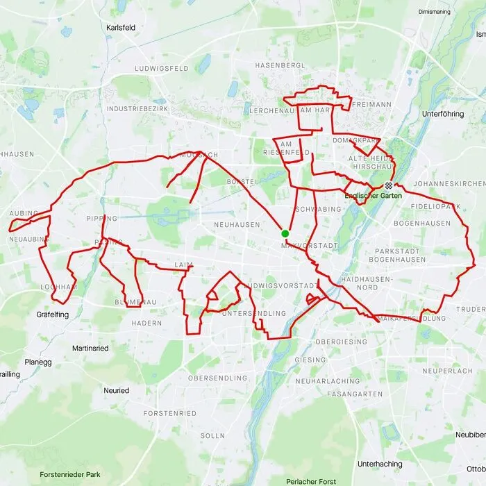 Gary Cordery Collects People's Drawings Made On A Map By Walking, Running, Cycling, Or Driving (94 Pics)