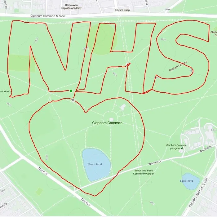 Gary Cordery Collects People's Drawings Made On A Map By Walking, Running, Cycling, Or Driving (94 Pics)