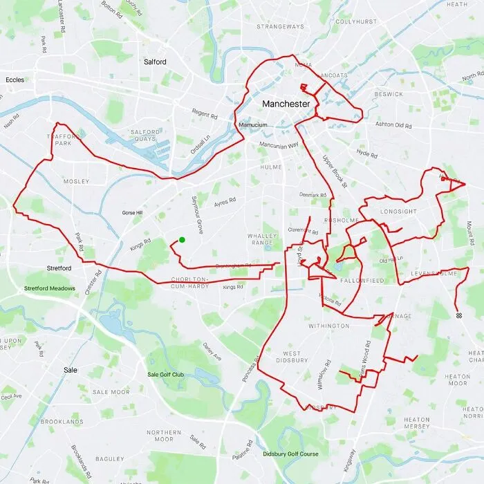 Gary Cordery Collects People's Drawings Made On A Map By Walking, Running, Cycling, Or Driving (94 Pics)