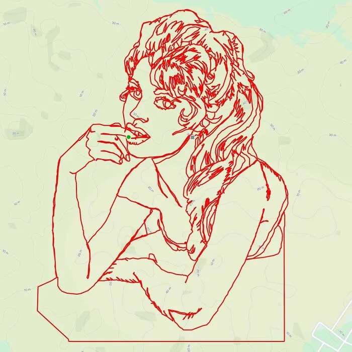 Gary Cordery Collects People's Drawings Made On A Map By Walking, Running, Cycling, Or Driving (94 Pics)