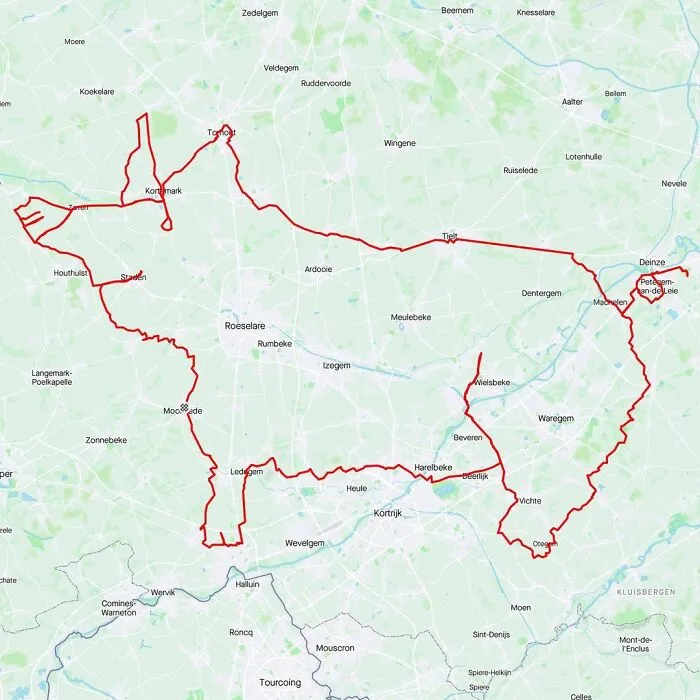 Gary Cordery Collects People's Drawings Made On A Map By Walking, Running, Cycling, Or Driving (94 Pics)