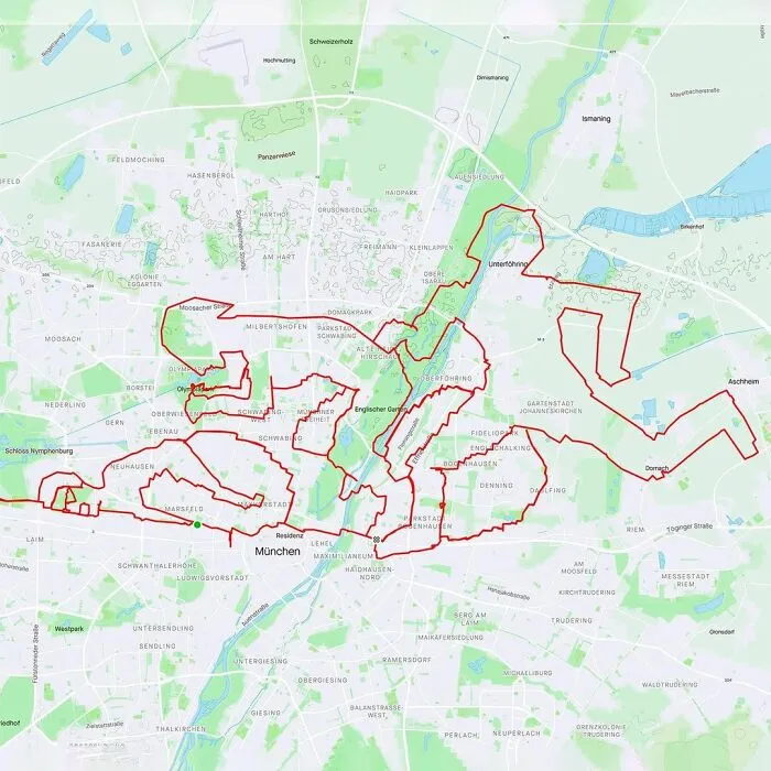 Gary Cordery Collects People's Drawings Made On A Map By Walking, Running, Cycling, Or Driving (94 Pics)
